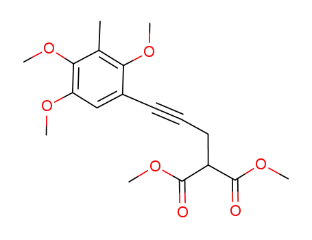 dimethyl 2-(3-(2,4,5-trimethoxy-3-methylphenyl)prop-2-ynyl)malonate