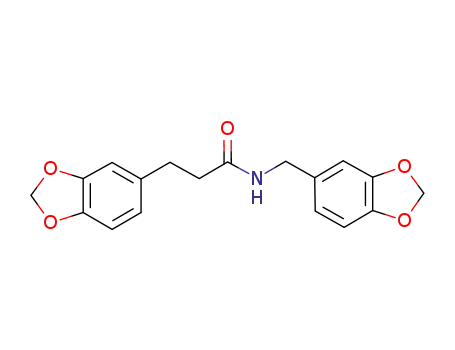 Molecular Structure of 633700-51-3 (1,3-Benzodioxole-5-propanamide, N-(1,3-benzodioxol-5-ylmethyl)-)