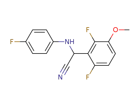 2,6-difluoro-α-[(4-fluorophenyl)amino]-3-methoxybenzeneacetonitrile