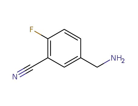 Molecular Structure of 368426-86-2 (5-(Aminomethyl)-2-fluorobenzonitrile)