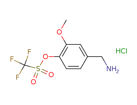 trifluoro-methanesulfonic acid 4-aminomethyl-2-methoxy-phenyl ester hydrochloride