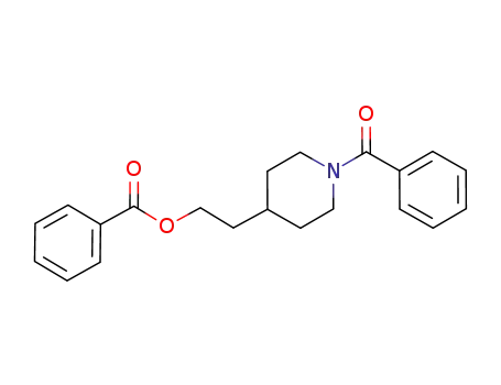 Molecular Structure of 1012798-08-1 (N-benzoylpiperidine-4-ylethyl benzoate)