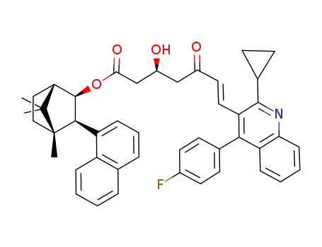 (4R)-4,7,7-trimethyl-3-exo-(1-naphthyl)bicyclo<2.2.1>heptan-2-exo-yl (3S,6E)-7-<2-cyclopropyl-4-(4-fluorophenyl)quinolin-3-yl>-3-hydroxy-5-oxo-6-heptenoate