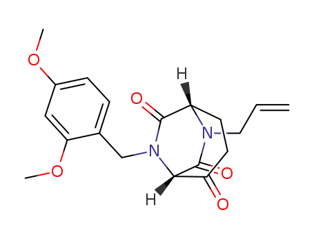 (+)-(1S,5S)-6-allyl-8-(2,4-dimethoxybenzyl)-6,8-diazabicyclo[3.2.2]nonane-2,7,9-trione