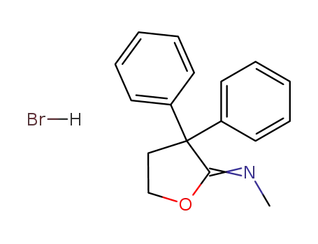Molecular Structure of 37743-06-9 (Methanamine, N-(dihydro-3,3-diphenyl-2(3H)-furanylidene)-,
hydrobromide)
