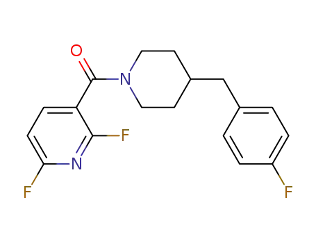 Molecular Structure of 680207-92-5 (Piperidine,
1-[(2,6-difluoro-3-pyridinyl)carbonyl]-4-[(4-fluorophenyl)methyl]-)
