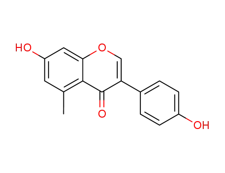Molecular Structure of 62845-21-0 (4H-1-Benzopyran-4-one, 7-hydroxy-3-(4-hydroxyphenyl)-5-methyl-)