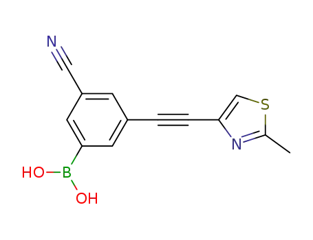 Boronic acid, [3-cyano-5-[(2-methyl-4-thiazolyl)ethynyl]phenyl]-