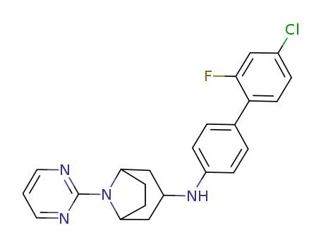 (4'-chloro-2'-fluoro-biphenyl-4-yl)-(8-pyrimidin-2-yl-8-aza-bicyclo[3.2.1]oct-3-yl)-amine