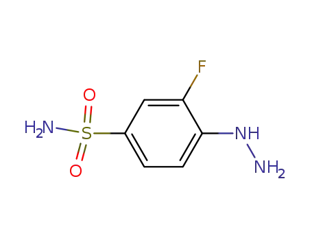 3-Fluoro-4-hydrazino-benzenesulfonamide