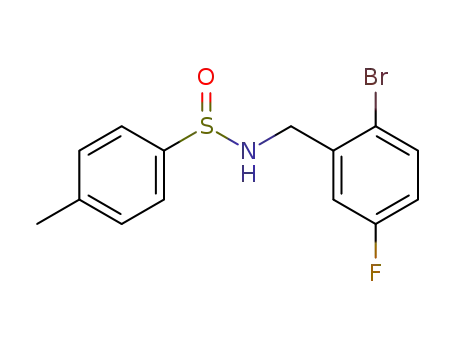 Benzenesulfinamide, N-[(2-bromo-5-fluorophenyl)methyl]-4-methyl-