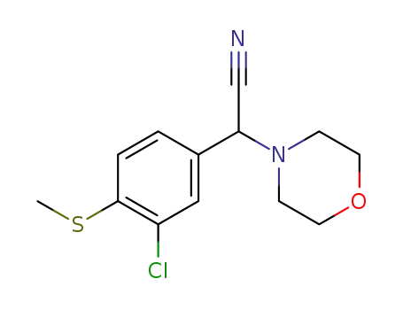 [3-chloro-4-(methylsulfanyl)phenyl](morpholin-4-yl)acetonitrile