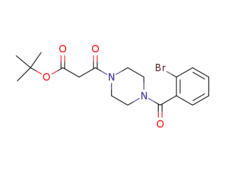 3-[4-(2-bromo-benzoyl)-piperazin-1-yl]-3-oxo-propionic acid tert-butyl ester