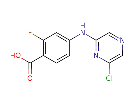 4-[(6-chloropyrazin-2-yl)amino]-2-fluorobenzoic acid