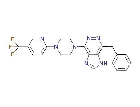 7-benzyl-4-[4-(5-trifluoromethylpyridin-2-yl)piperazin-1-yl]-1H-imidazo[4,5-d]pyridazine