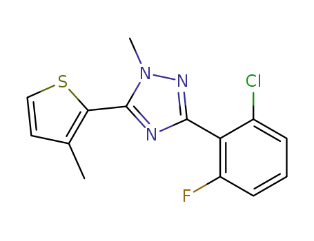 3-(2-Chloro-6-fluorophenyl)-1-methyl-5-(3-methyl-thien-2-yl)-1H-1,2,4-triazole