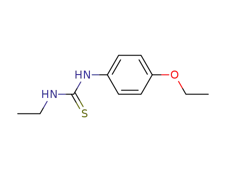 Molecular Structure of 15863-23-7 (N-(4-ETHOXYPHENYL)-N'-ETHYLTHIOUREA)