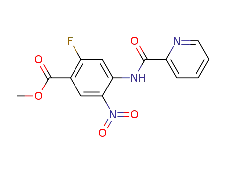 Benzoic acid, 2-fluoro-5-nitro-4-[(2-pyridinylcarbonyl)amino]-, methyl
ester