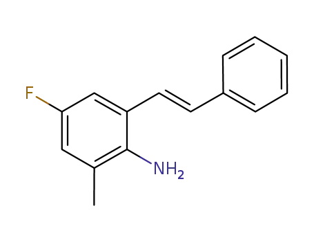 (E)-4-fluoro-2-methyl-6-styrylaniline