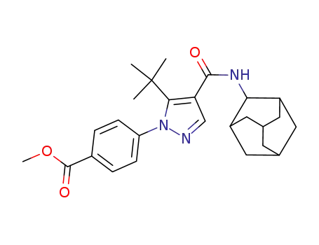 methyl 4-[4-(2-Adamantylcarbamoyl)-5-tert-butyl-pyrazol-1-yl]benzoate