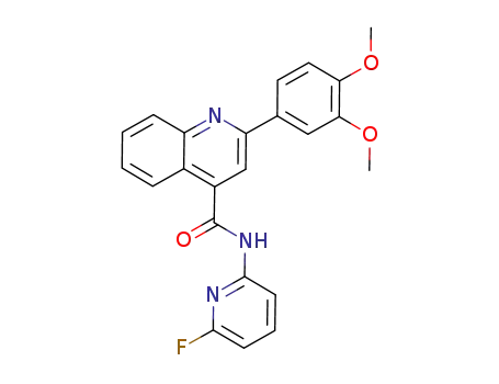 2-(3,4-dimethoxy-phenyl)-quinoline-4-carboxylic acid (6-fluoro-pyridin-2-yl)-amide