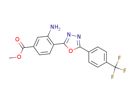 methyl 3-amino-4-[5-(4-trifluoromethylphenyl)-1,3,4-oxadiazol-2-yl]benzoate