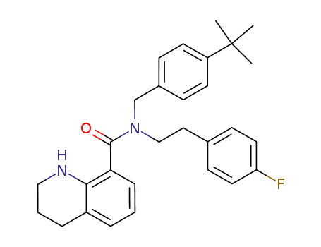 1,2,3,4-tetrahydro-quinoline-8-carboxylic acid (4-tert-butyl-benzyl)-(2-(4-fluoro-phenyl)-ethyl)-amide