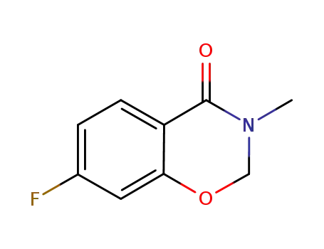 Molecular Structure of 915771-24-3 (4H-1,3-Benzoxazin-4-one, 7-fluoro-2,3-dihydro-3-methyl-)