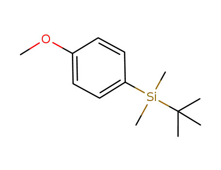 Molecular Structure of 1048371-88-5 ((4-methoxyphenyl)tert-butyldimethylsilane)