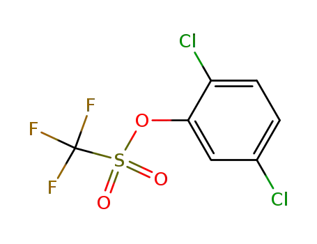 Molecular Structure of 556112-21-1 (2,5-dichloro-1-trifluoromethanesulfonyloxybenzene)
