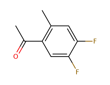 Molecular Structure of 183237-85-6 (Ethanone, 1-(4,5-difluoro-2-methylphenyl)- (9CI))