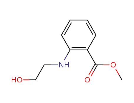 Molecular Structure of 76315-61-2 (methyl 2-[(2-hydroxyethyl)amino]benzoate)
