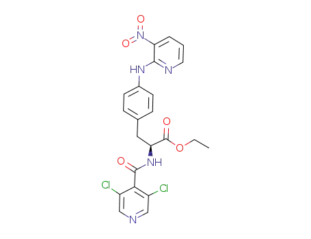 ethyl N-(3,5-dichloroisonicotinoyl)-4-[(3-nitropyridin-2-yl)amino]-L-phenylalaninate