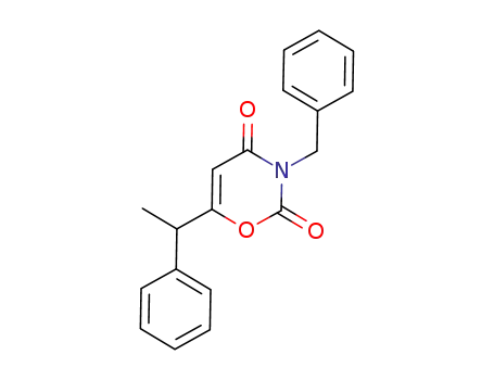 3-benzyl-6-(1-phenylethyl)-1,3-oxazine-2,4-dione