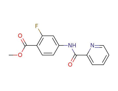Benzoic acid, 2-fluoro-4-[(2-pyridinylcarbonyl)amino]-, methyl ester