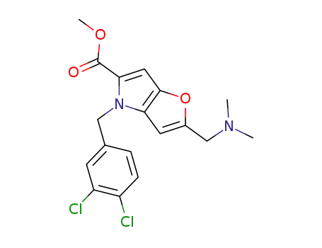 Methyl 4-(3,4-dichlorobenzyl)-2-dimethylaminomethylfuro[3,2-b ]pyrrole-5-carboxylate