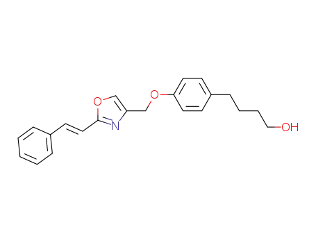 4-[4-[2-[(E)-2-phenylethenyl]-4-oxazolylmethoxy]phenyl]butanol