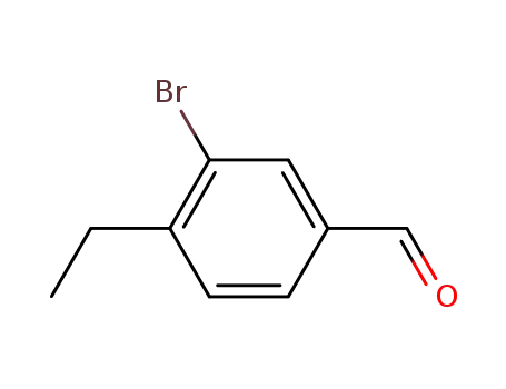 Molecular Structure of 461425-63-8 (Benzaldehyde, 3-bromo-4-ethyl- (9CI))