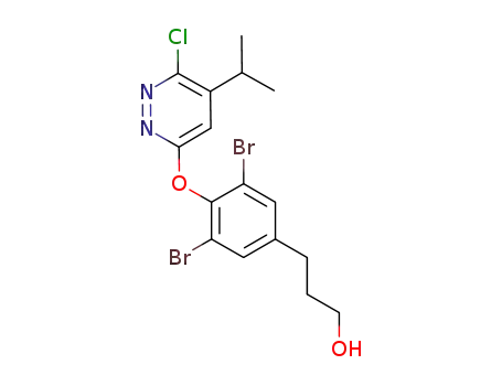 3-[3,5-dibromo-4-(6-chloro-5-isopropylpyridazin-3-yloxy)phenyl]propan-1-ol