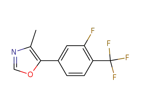 5-[3-fluoro-4-(trifluoromethyl)phenyl]-4-methyl-1,3-oxazole