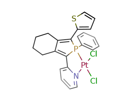 [1-phenyl-2-(2-pyridyl)-5-(2-thienyl)phosphole]PtCl<sub>2</sub>