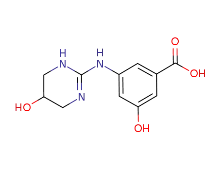 3-hydroxy-5-[(5-hydroxy-1,4,5,6-tetrahydropyrimidin-2-yl)amino]benzoic Acid