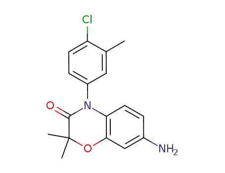 7-amino-4-(4-chloro-3-methylphenyl)-2,2-dimethyl-2H-1,4-benzoxazin-3(4H)-one