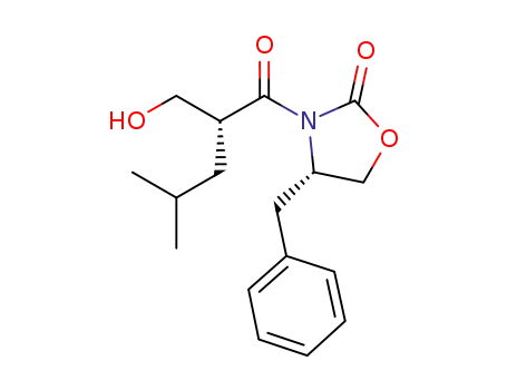 2-Oxazolidinone,
3-[(2R)-2-(hydroxymethyl)-4-methyl-1-oxopentyl]-4-(phenylmethyl)-, (4S)-