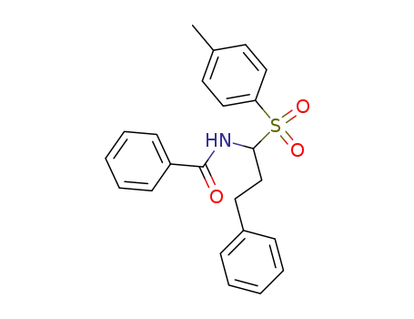 Molecular Structure of 84993-37-3 (N-(1-p-toluenesulphonyl-3-phenylpropyl)benzamide)