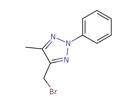 Molecular Structure of 13322-02-6 (4-(BROMOMETHYL)-5-METHYL-2-PHENYL-2H-1,2,3-TRIAZOLE)