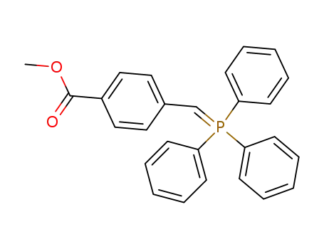 Molecular Structure of 115032-61-6 (Benzoic acid, 4-[(triphenylphosphoranylidene)methyl]-, methyl ester)