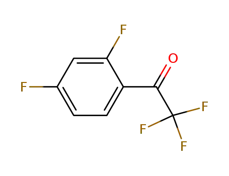 Molecular Structure of 886371-05-7 (1-(2,4-DIFLUORO-PHENYL)-2,2,2-TRIFLUORO-ETHANONE)