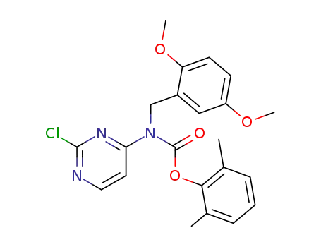 2,6-dimethylphenyl 2,5-dimethoxybenzyl-(2-chloropyrimidin-4-yl)carbamate