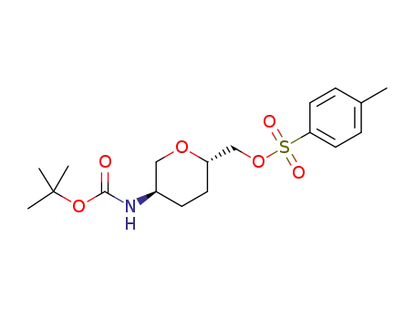 toluene-4-sulfonic acid (2S,5R)-5-tert-butoxycarbonylamino-tetrahydro-pyran-2-ylmethyl ester